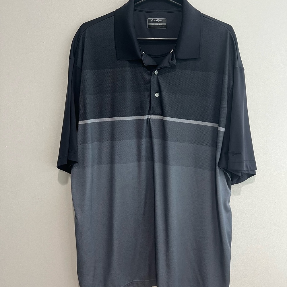 Hogan Black and Gray Men's Polo Shirt